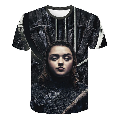 Game Of Thrones House Stark The North Remembers  T Shirts3D