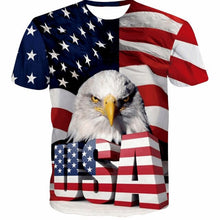 Load image into Gallery viewer, USA Flag T-shirt